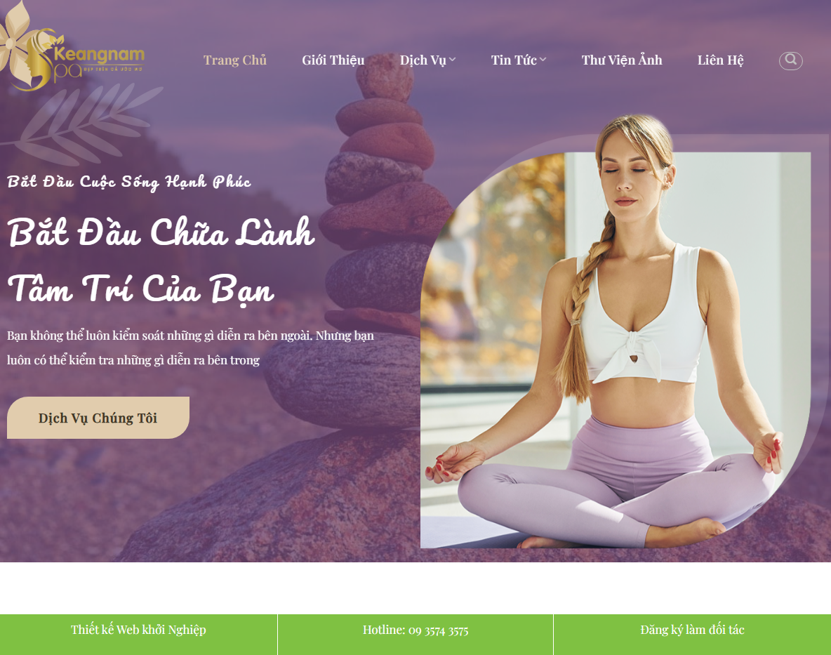 Giao diện Theme WordPress trung tâm yoga 01