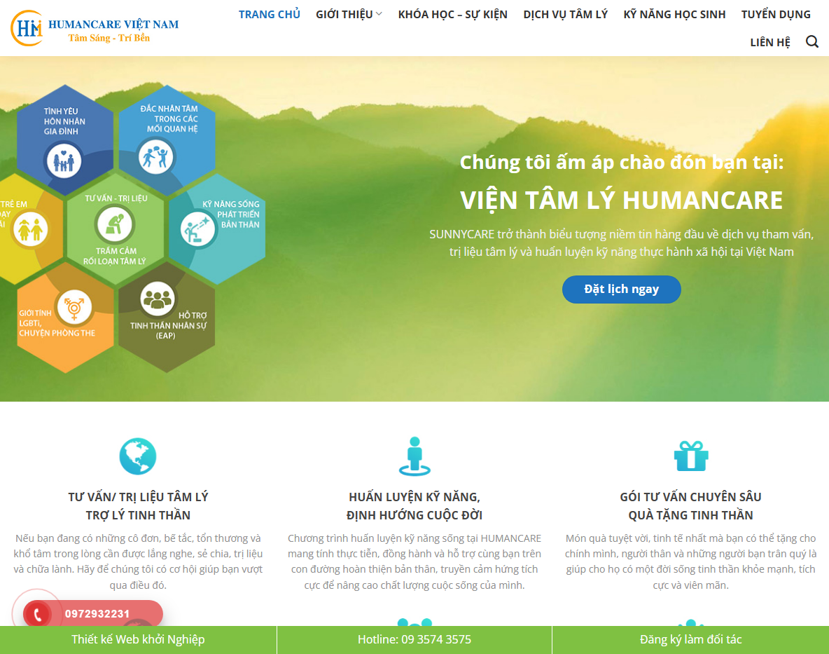 Theme WordPress tư vấn tâm lý chuyên nghiệp