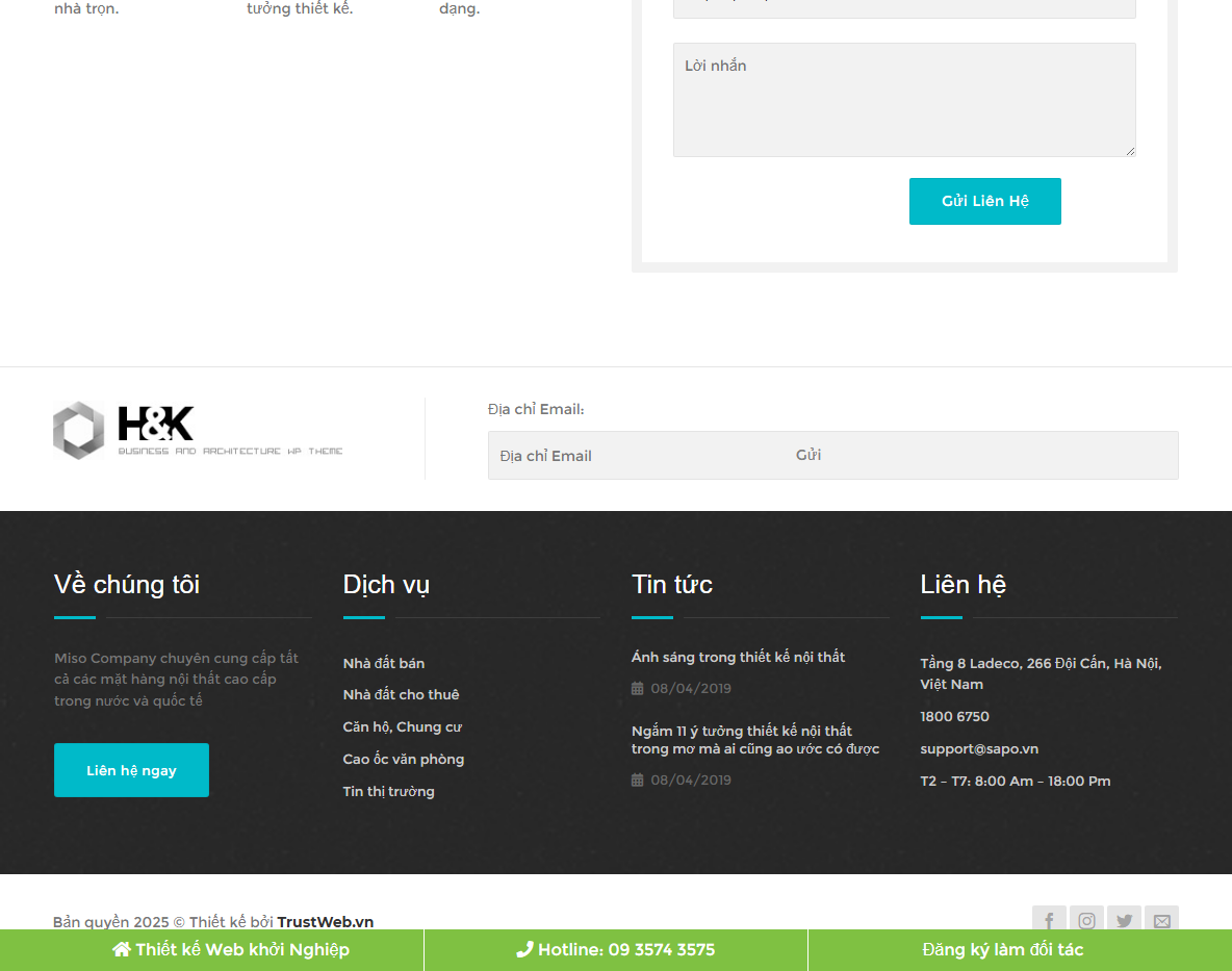 Tính năng Theme WordPress xây dựng 06