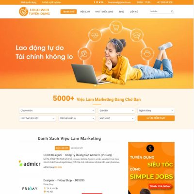 Theme wordpress tuyển dụng 01