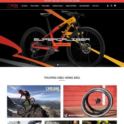Theme wordpress bán xe đạp 01